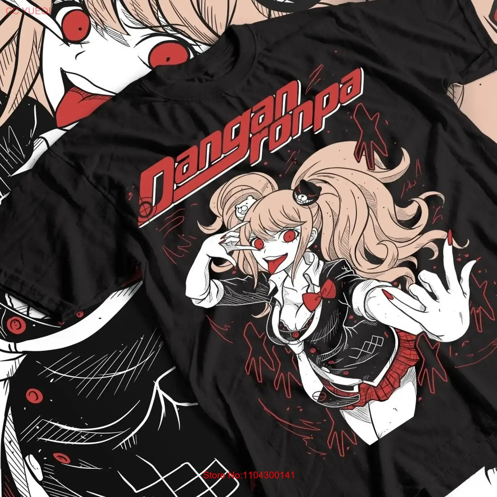 Vintage Fashion Jersey - Anime T Shirt Junko Enoshima Danganronpa