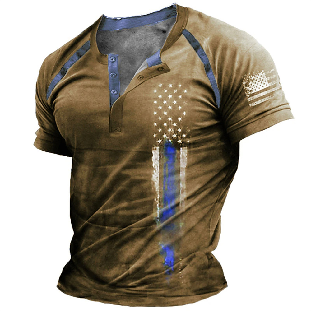 Vintage Fashion Style - Funny 3D American Flag Print Men's