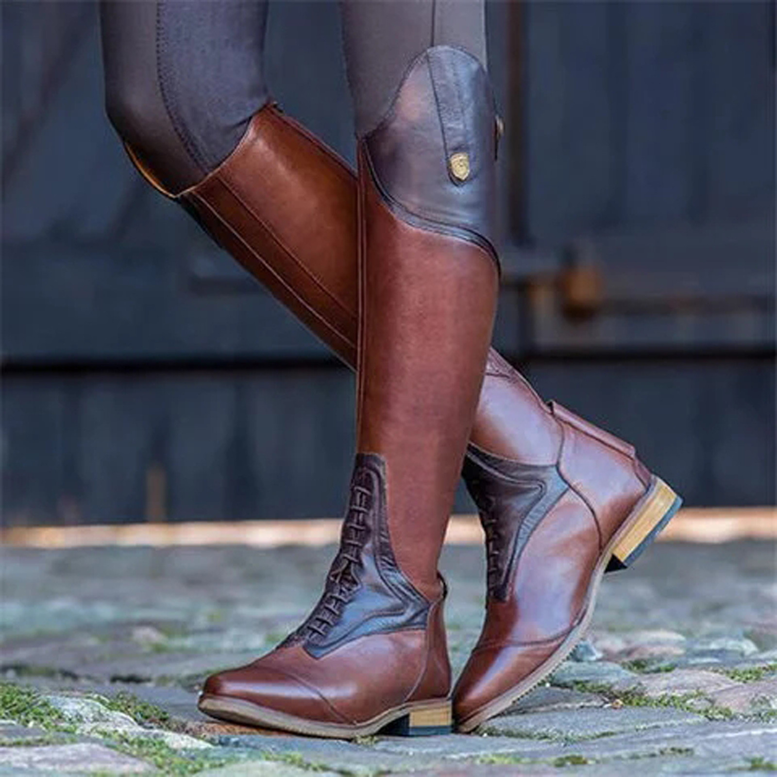 Knee High Boot Casual Boot Fas - огляд і ціна Vintage Fashion Style