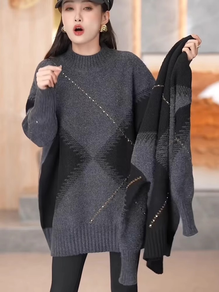 Winter Knitted Sweater Women's - огляд і ціна Vintage Fashion Hong Kong