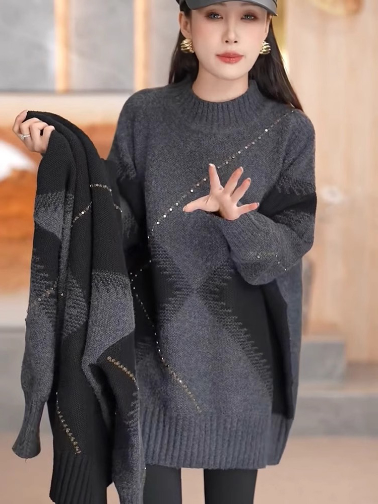 Winter Knitted Sweater Women's - огляд і ціна Vintage Fashion Hong Kong