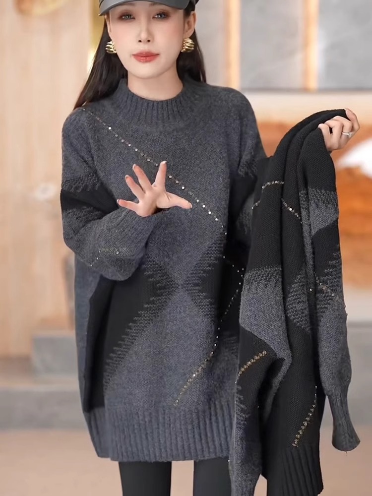 Winter Knitted Sweater Women's - огляд і ціна Vintage Fashion Hong Kong