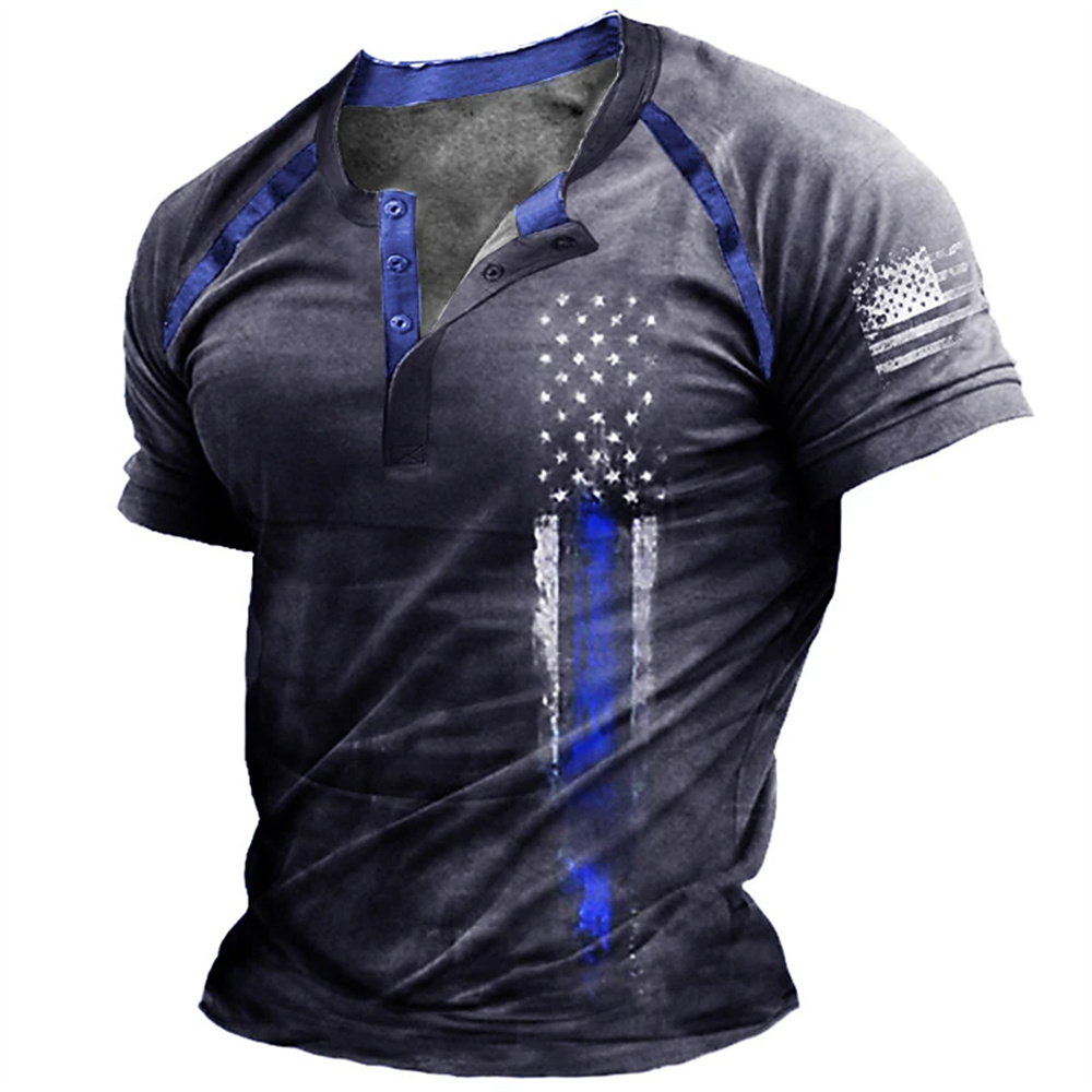 Funny 3D American Flag Print M - огляд і ціна Vintage Fashion Style