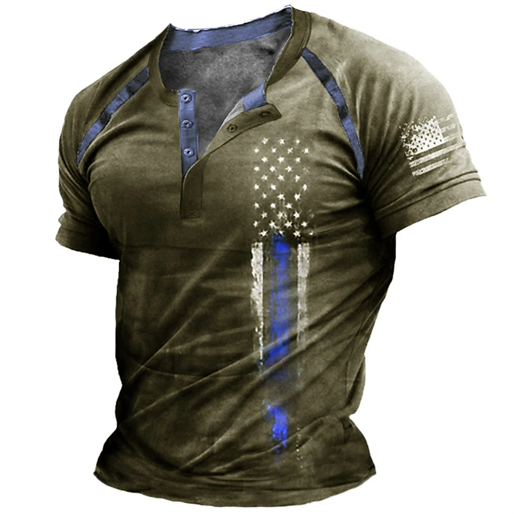 Funny 3D American Flag Print M - огляд і ціна Vintage Fashion Style