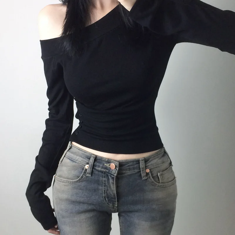 Y2K Vintage Pleated Button T-S - огляд і ціна Vintage Fashion For Women