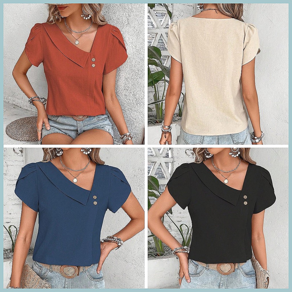 2024 Summer Vintage Solid Colo - огляд і ціна Vintage Fashion For Women